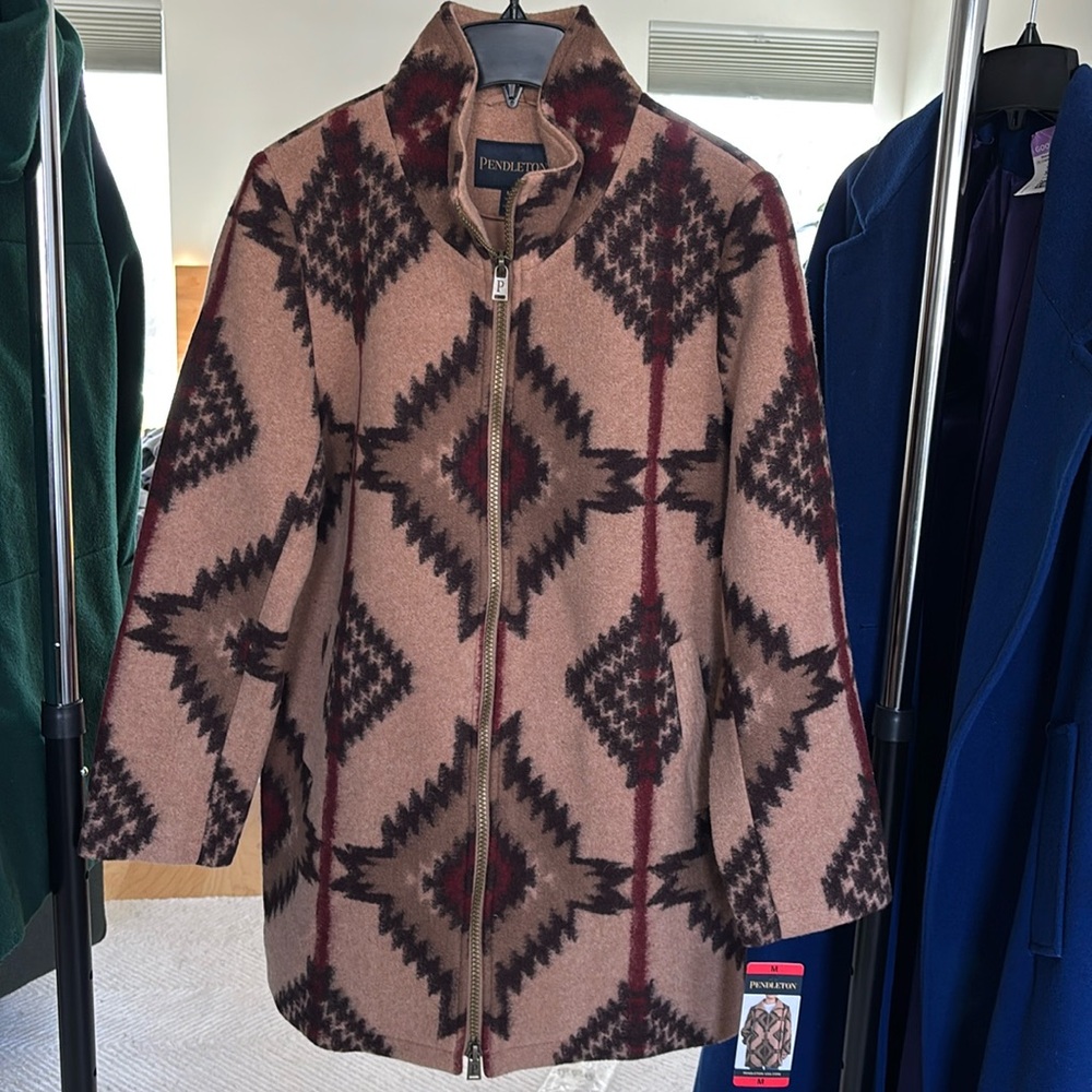 NWT Pendleton wool blend coat